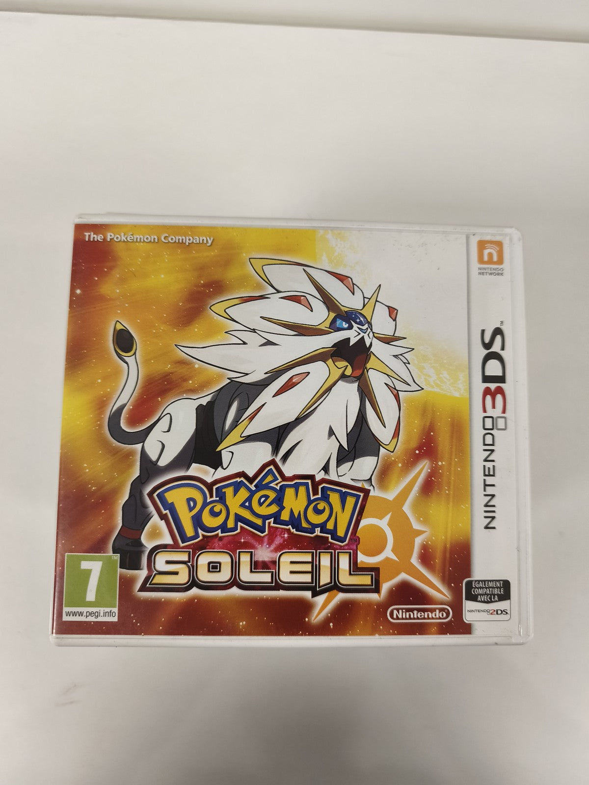 Boîte vide officielle Nintendo 3DS pour Pokémon Soleil, emballage original sans