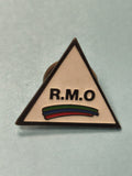 Vintage pin's RMO triangle blanc logo années 80-90 collection cyclisme
