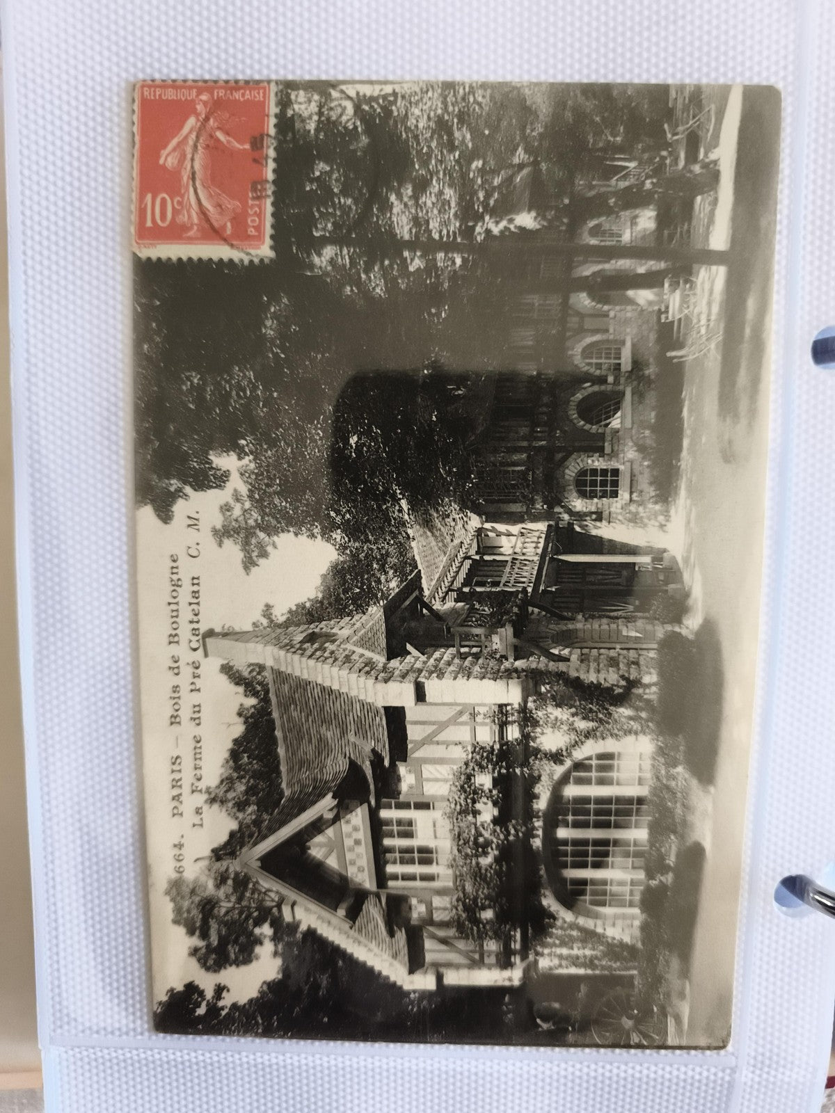 CPA Paris Bois de Boulogne Pré Catelan La Ferme architecture timbrée