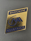 Pin's ancien rétro Marignane collection badge vintage rare objet publicitaire