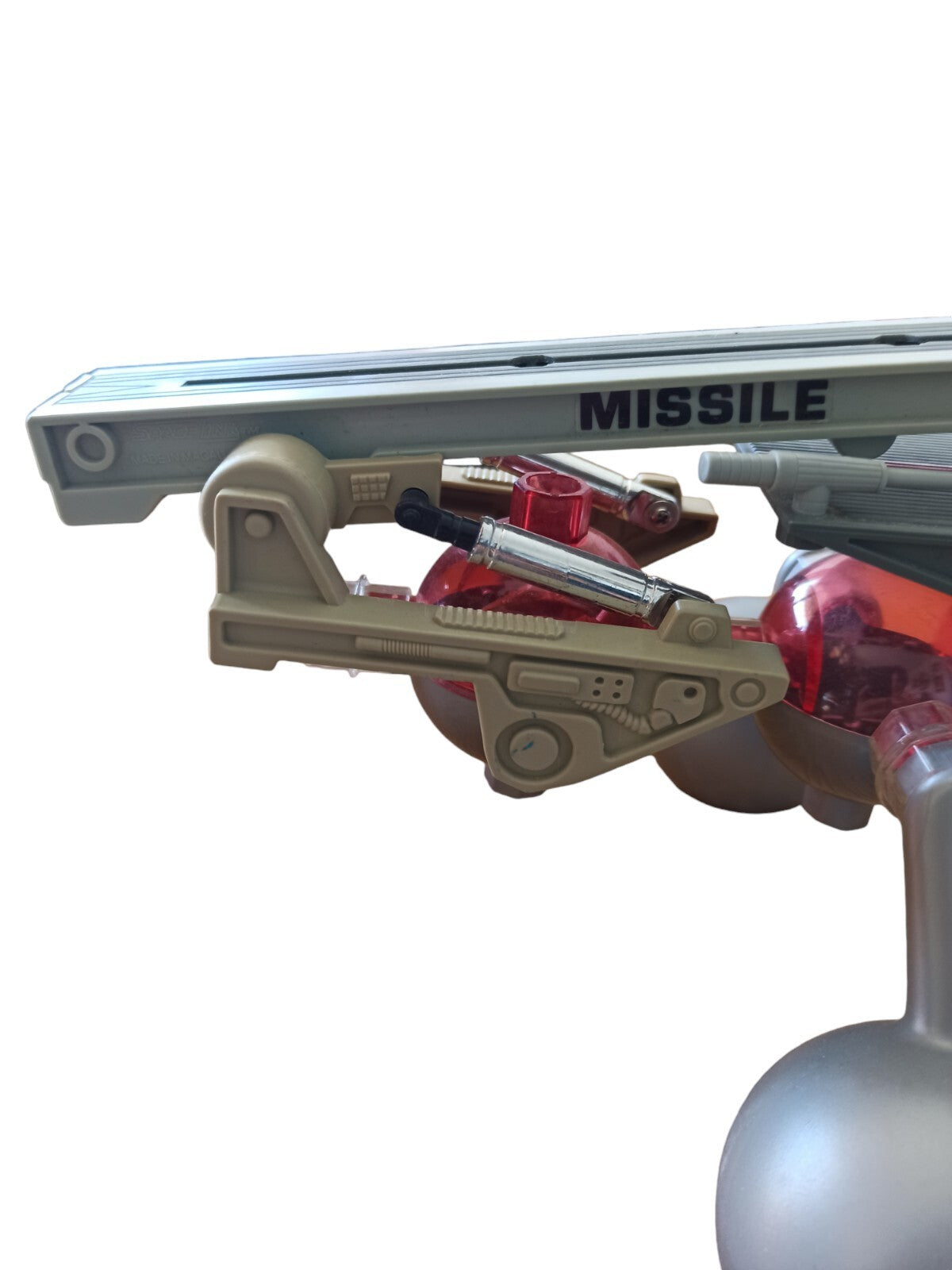 Vaisseau spatial jouet vintage Spacelink Macau années 80, missile, rare