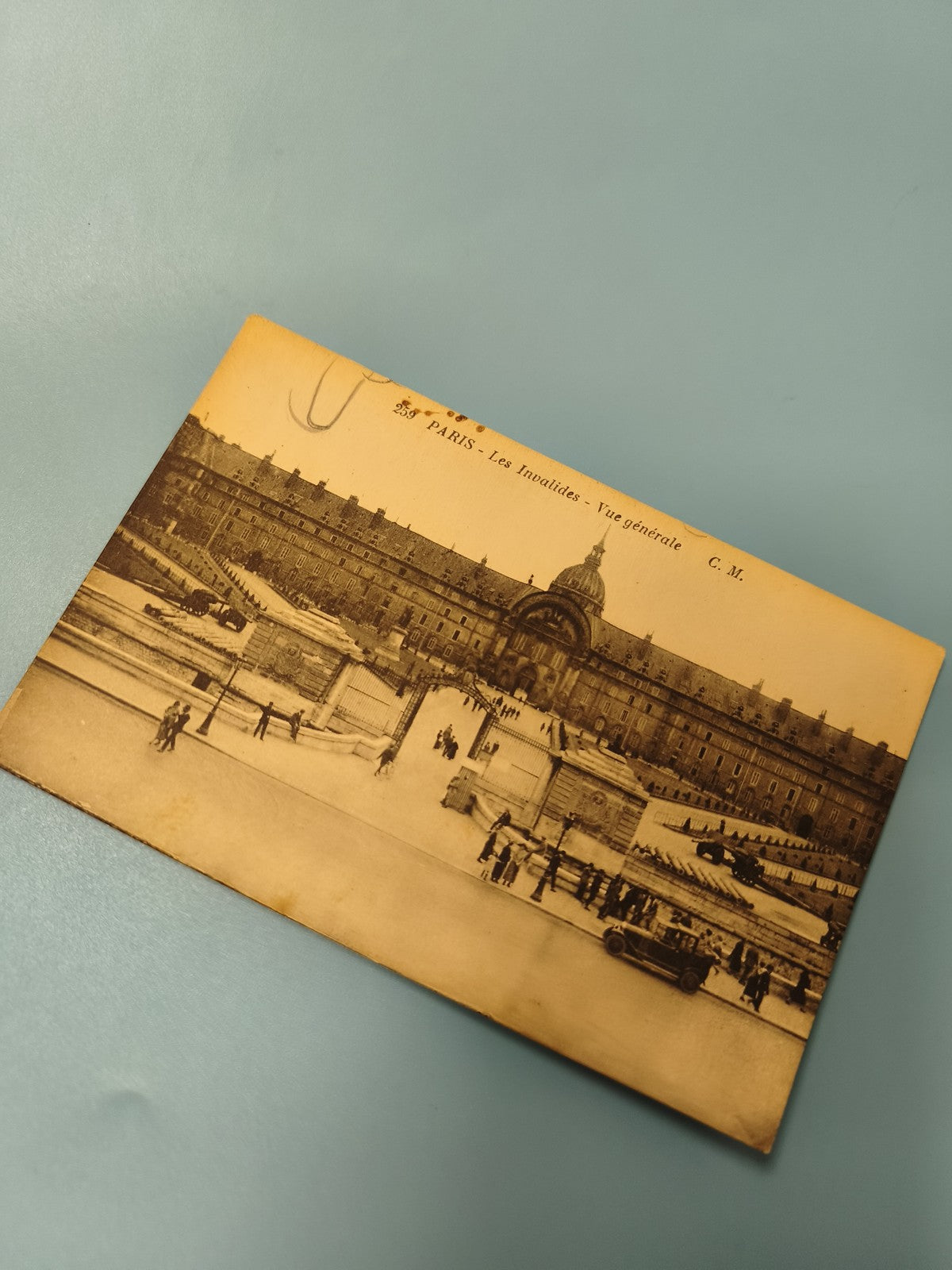 Ancienne carte postale animée Paris Les Invalides vue générale vintage