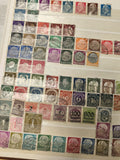 Lot de timbres oblitérés multicolores Allemagne ? philatélie (support non inclus