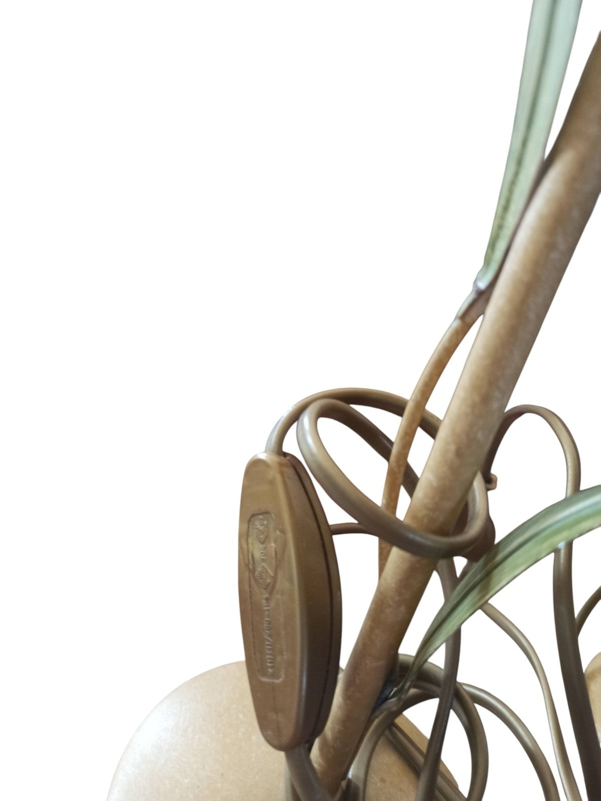 Lot de deux lampes vintage en métal - Électricité non testée