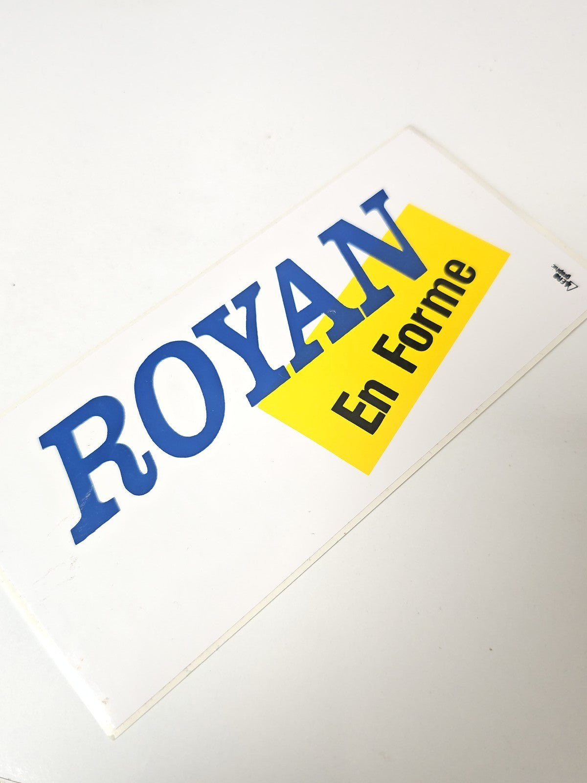 Vintage grand autocollant publicitaire Royan ancien rétro collection déco rare