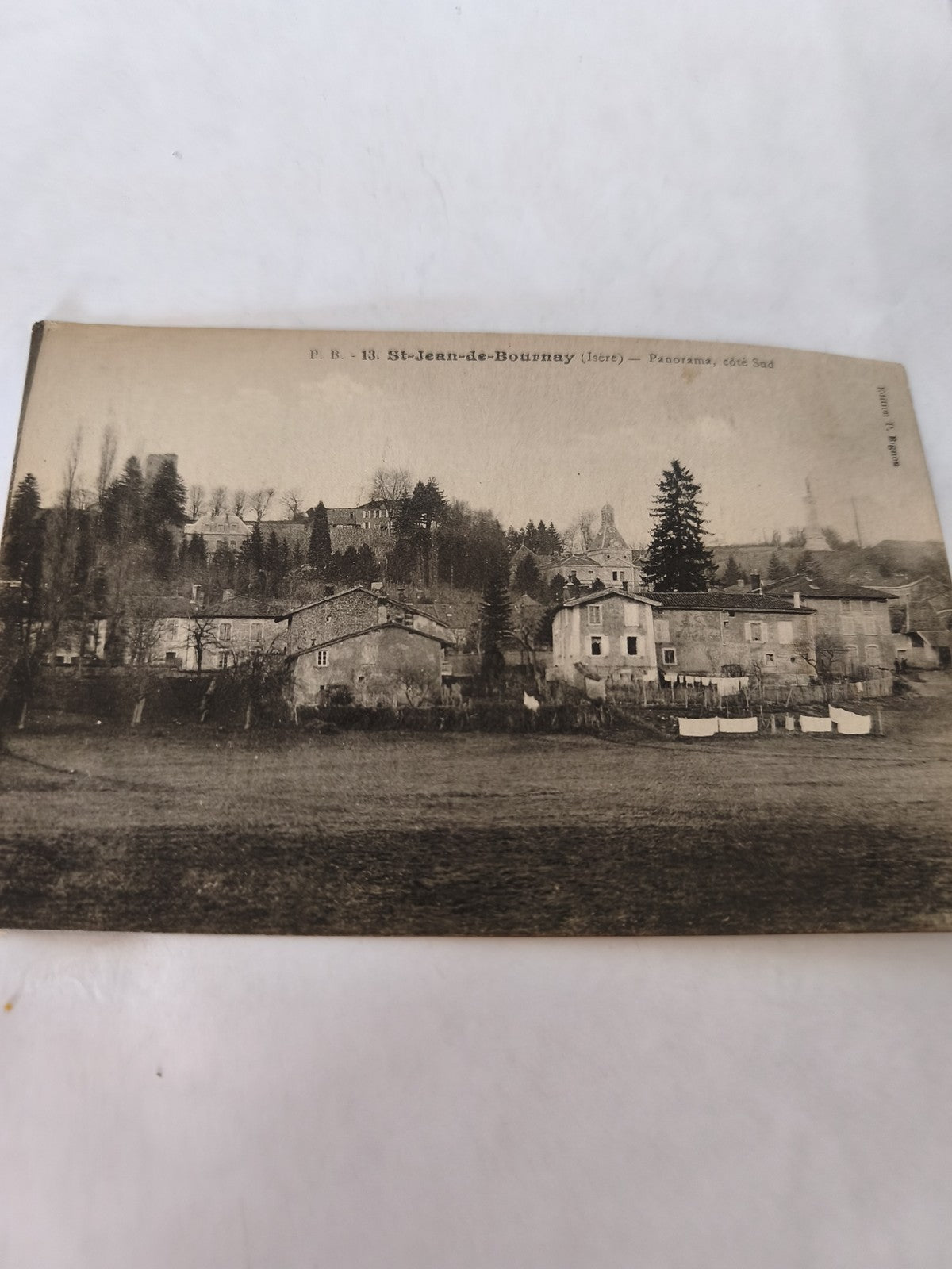 Carte postale ancienne vintage Saint Jean de Bournay collection rétro France