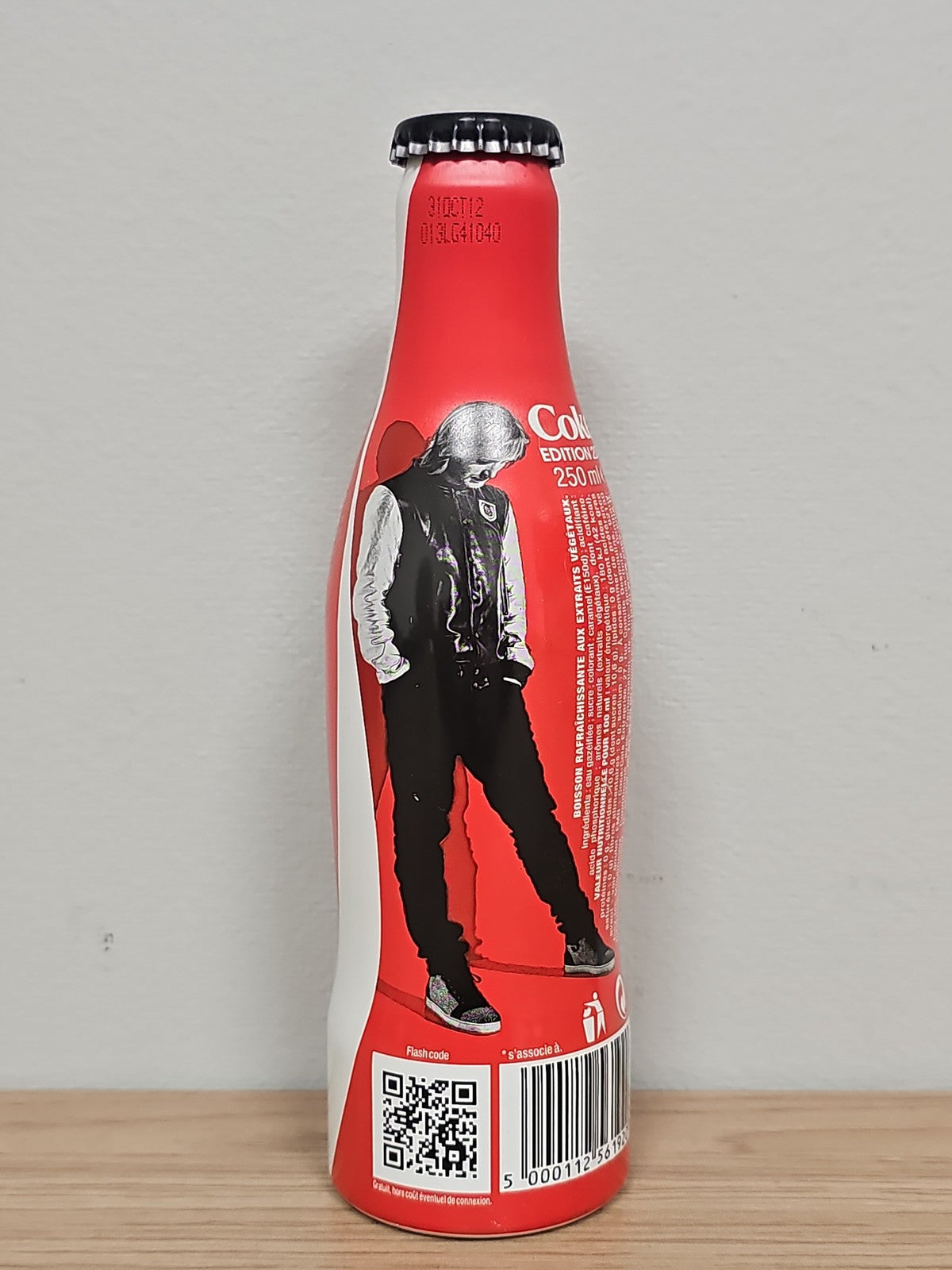 Bouteille Coca Cola pleine édition spéciale David Guetta, boisson non ouverte