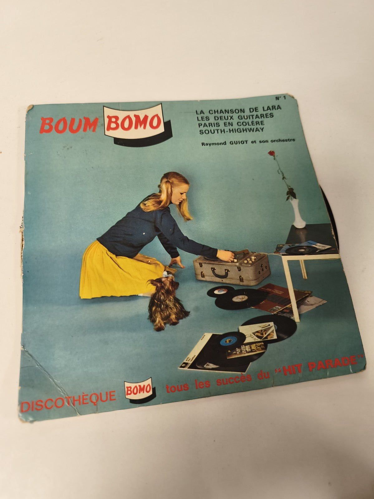 Vinyle 45 tours rétro Boum Bomo ancien disque collection musique vintage rare