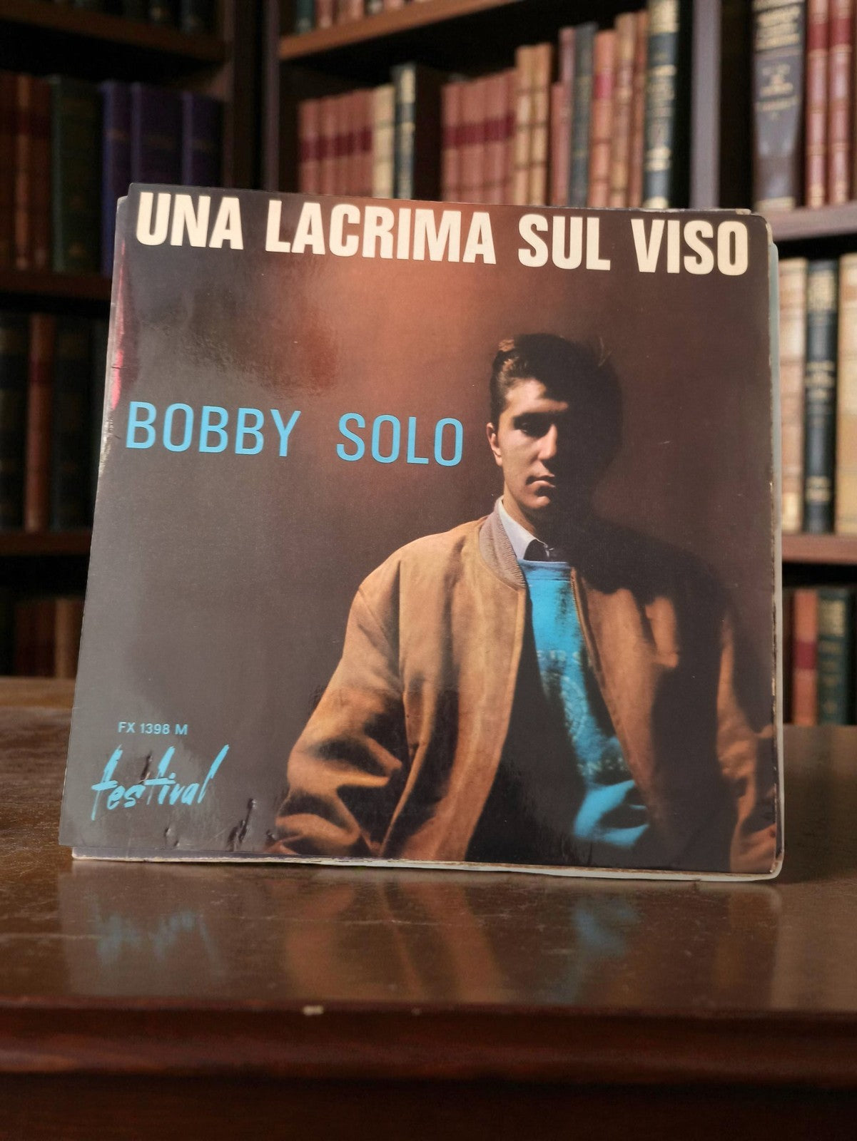 Vinyle 45 tours Bobby Solo Una Lacrima Sul Viso rétro Festival pochette vintage