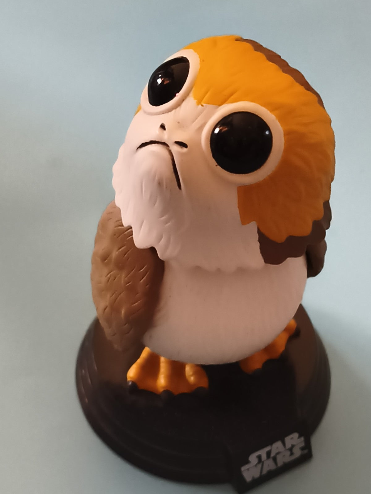 Figurine Porg Star Wars Funko Pop déco bureau geek marron blanc
