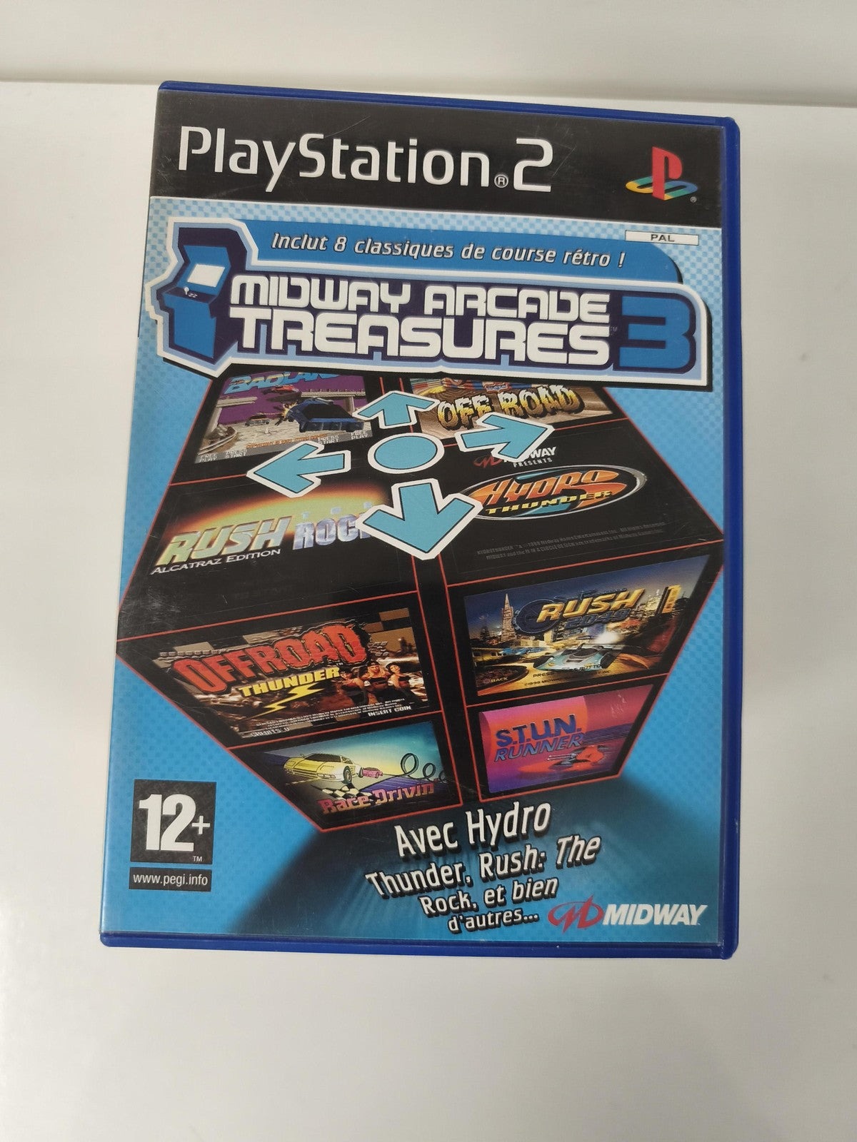 Boîte vide originale pour Midway Arcade Treasures 3 PS2, sans disque, PlayStatio