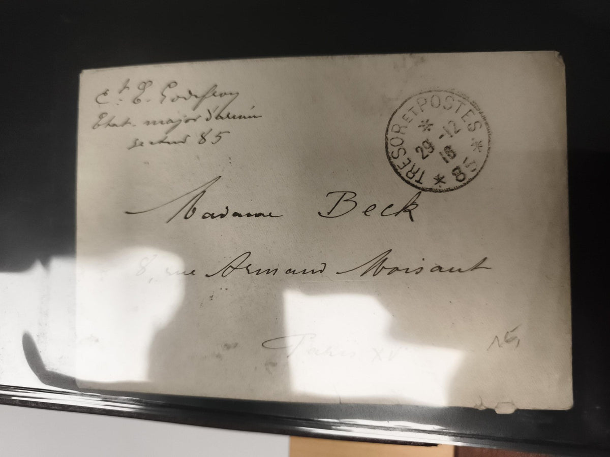 Lettre oblitérée Trésor et Postes 1885 Paris philatélie cachet militaire