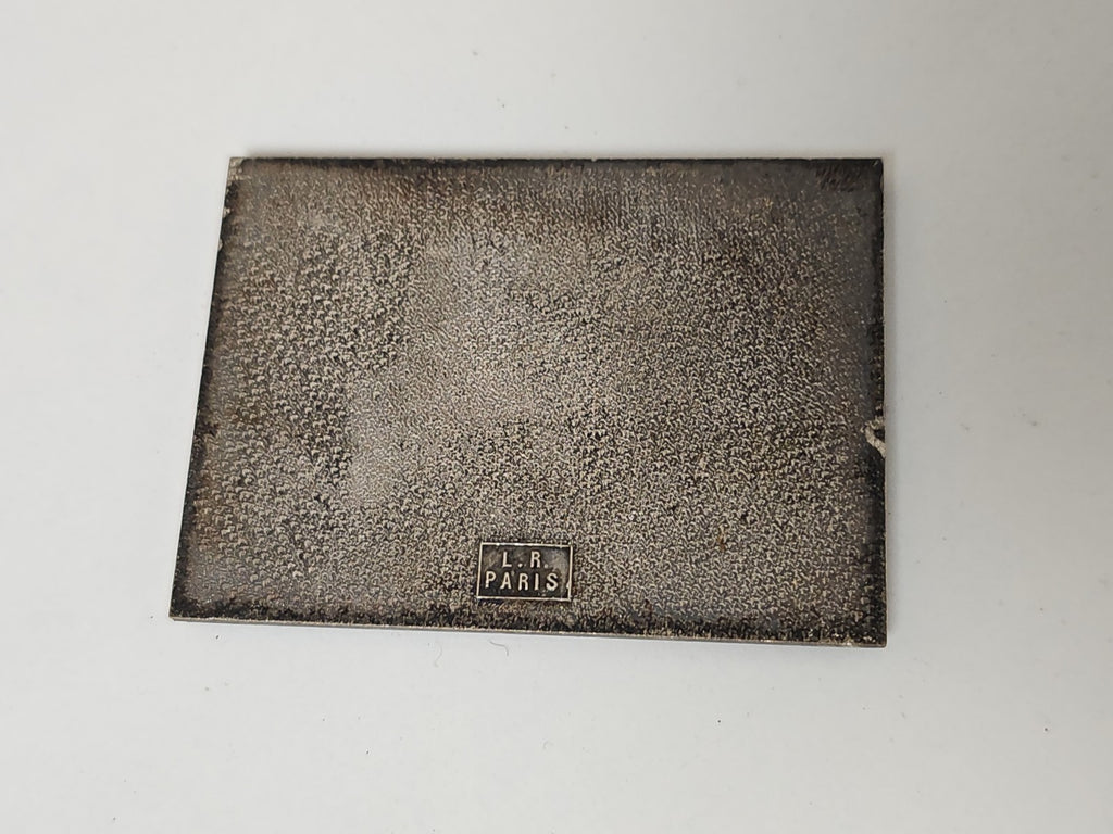 Plaque métal ancienne Grenoble vintage rétro déco collection ville française