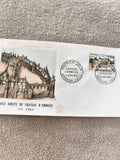 Lettre FDC Château d'Amboise 1963 premier jour philatélie historique ancien