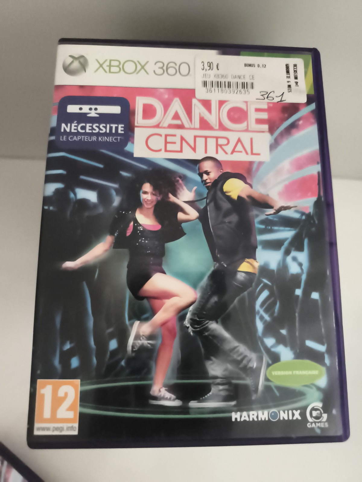 Jeu Xbox 360 Dance Central Harmonix Kinect version française