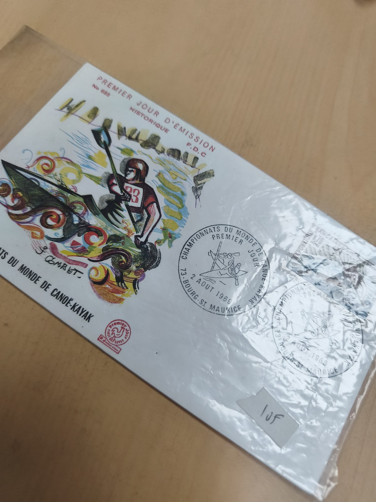 Enveloppe Premier Jour Canoë-Kayak 1969 Championnats Monde FDC Philatélie