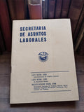 Livret vintage Secretaria Asuntos Laborales Cuba ancien CTC lois sociales
