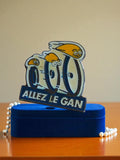 Pin's vintage émaillé ALLEZ LE GAN cyclisme rétro badge publicitaire