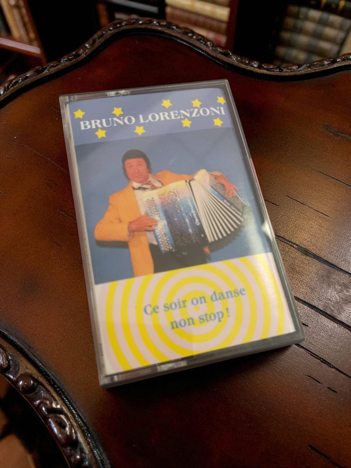 Cassette audio vintage Bruno Lorenzoni Ce soir on danse non stop rétro K7