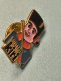 Pin's vintage Kiri mascotte soldat bleu rouge, collection publicitaire ancien
