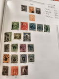 Timbres anciens Pérou oblitérés x20 philatélie variétés couleurs vintage