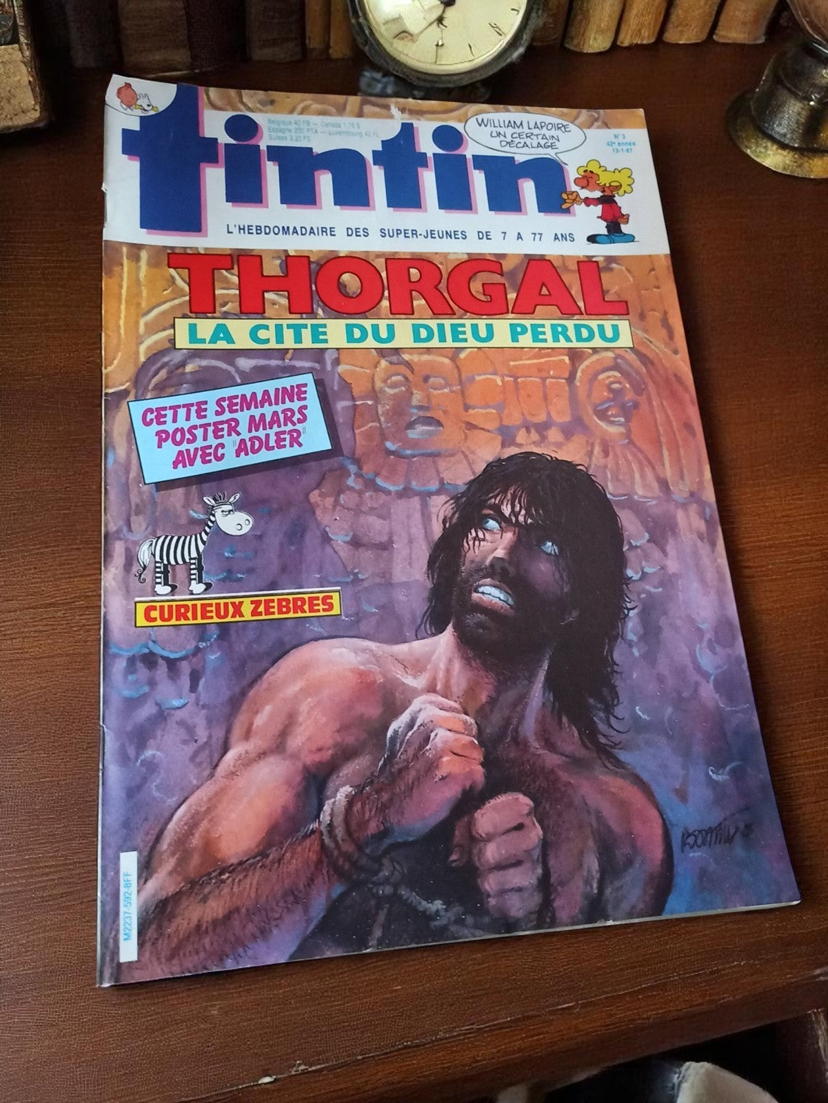 Magazine Tintin Vintage Thorgal La Cité du Dieu Perdu ancien collector BD