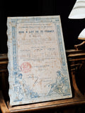 Bon à lot 25 francs Exposition Universelle 1889 ancien titre au porteur vintage