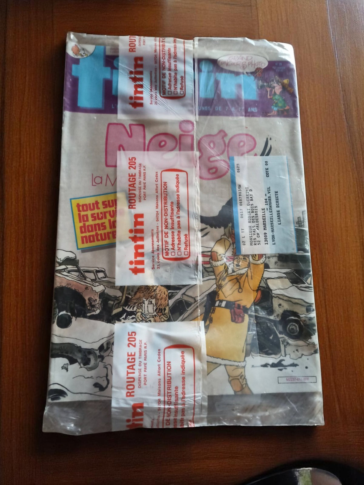 Magazine Tintin vintage neuf sous blister édition collector années 80-90