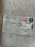 Lettre aérienne Argentine 1951 timbres avion Paris philatélie courrier postal