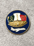 Médaille ancienne Pellegrinaggi Paolini émaillée avion blason Italie
