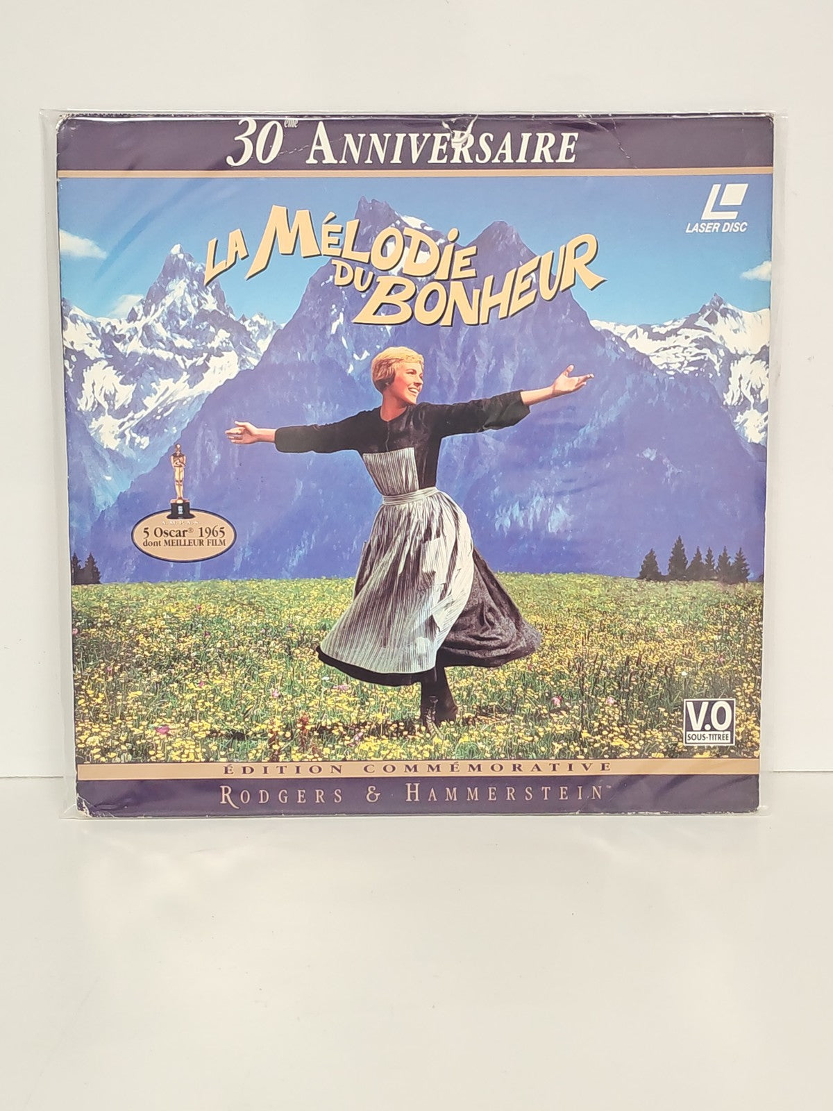 Laserdisc La mélodie du bonheur film musical format vidéo d'occasion PAL