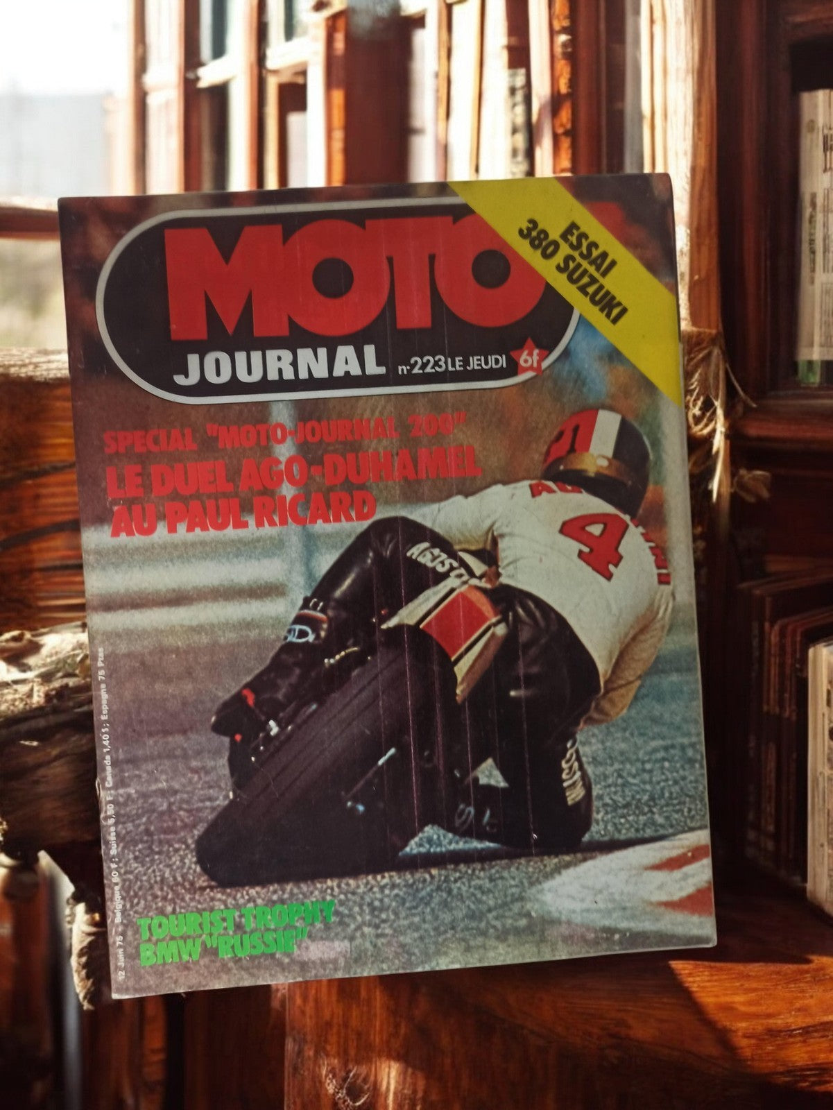 Magazine Moto Journal n°223 vintage 1980s moto rétro essai Suzuki Paul Ricard