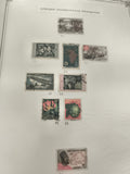 Timbres Afrique Occidentale Française lot x9 thématiques florales cartes RF