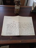 Lettre manuscrite ancienne Pierre Deckmyn 1944 Guerre 39-45 papier vintage