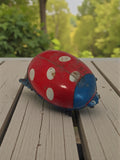 Coccinelle mécanique vintage Joustra années 50 jouet ancien ladybird rétro