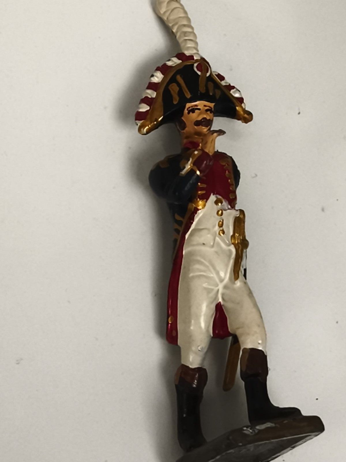 Figurine soldat Empire ancienne plomb uniforme officier Napoléon décor vintage