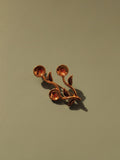 Broche ancienne vintage plaqué or rétro, bijou de collection élégant occasion