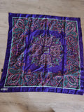 Foulard rétro ancien Monse Gur, accessoire vintage élégant pour collectionneur