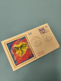 Enveloppe FDC Premier Jour d?Émission Jules Romains, illustration colorée, oblit
