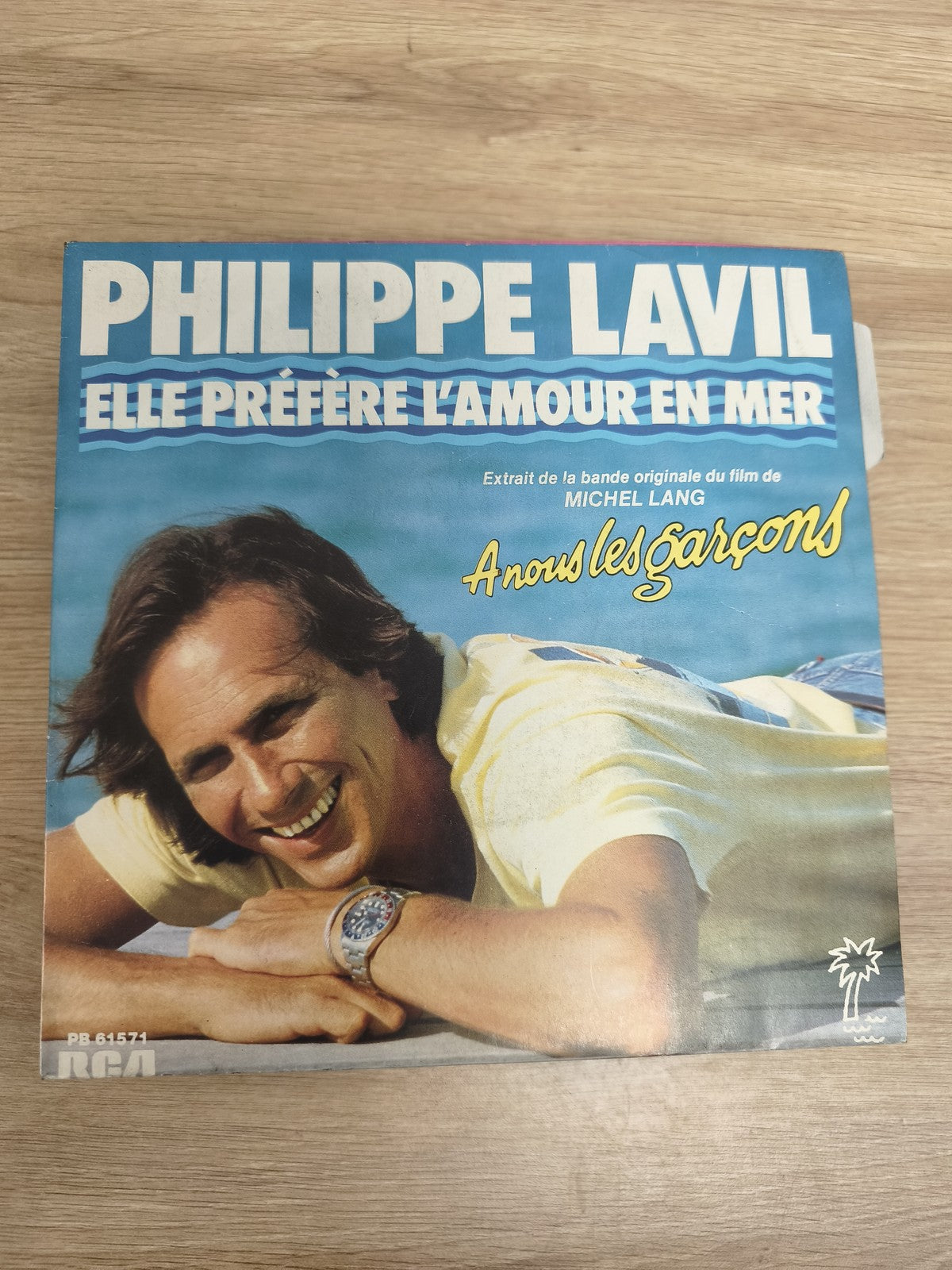 Vinyle 45T Philippe Lavil Elle préfère l?amour en mer bande originale film