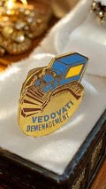 Pin's Vedovati Déménagement ancien – Badge publicitaire vintage rare