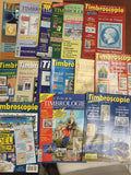 Lot anciens magazines philatélie Timbroscopie L’Écho de la Timbrologie années 90