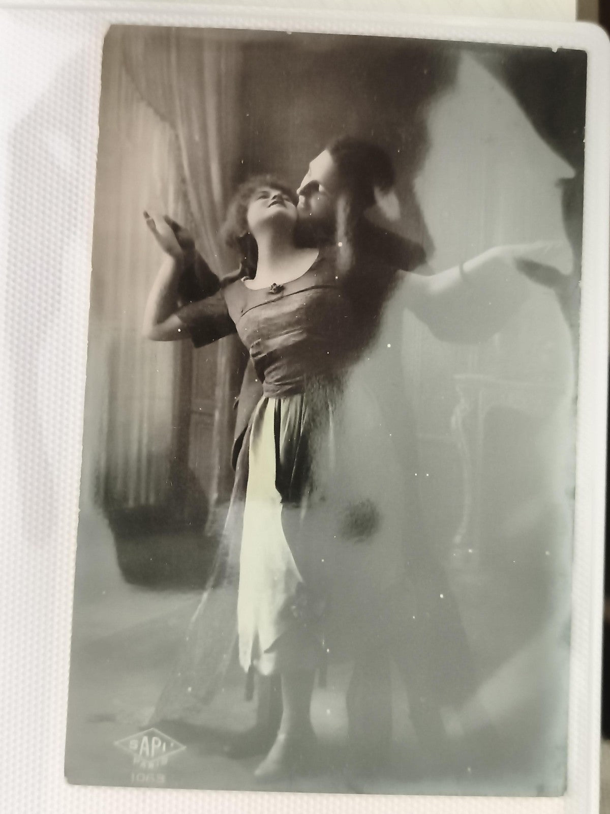 Carte postale ancienne photo SAPH Paris 1063 danseurs début XXe vintage CPA