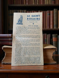 Ancienne brochure catholique Le Saint Rosaire 1947 livret religieux vintage
