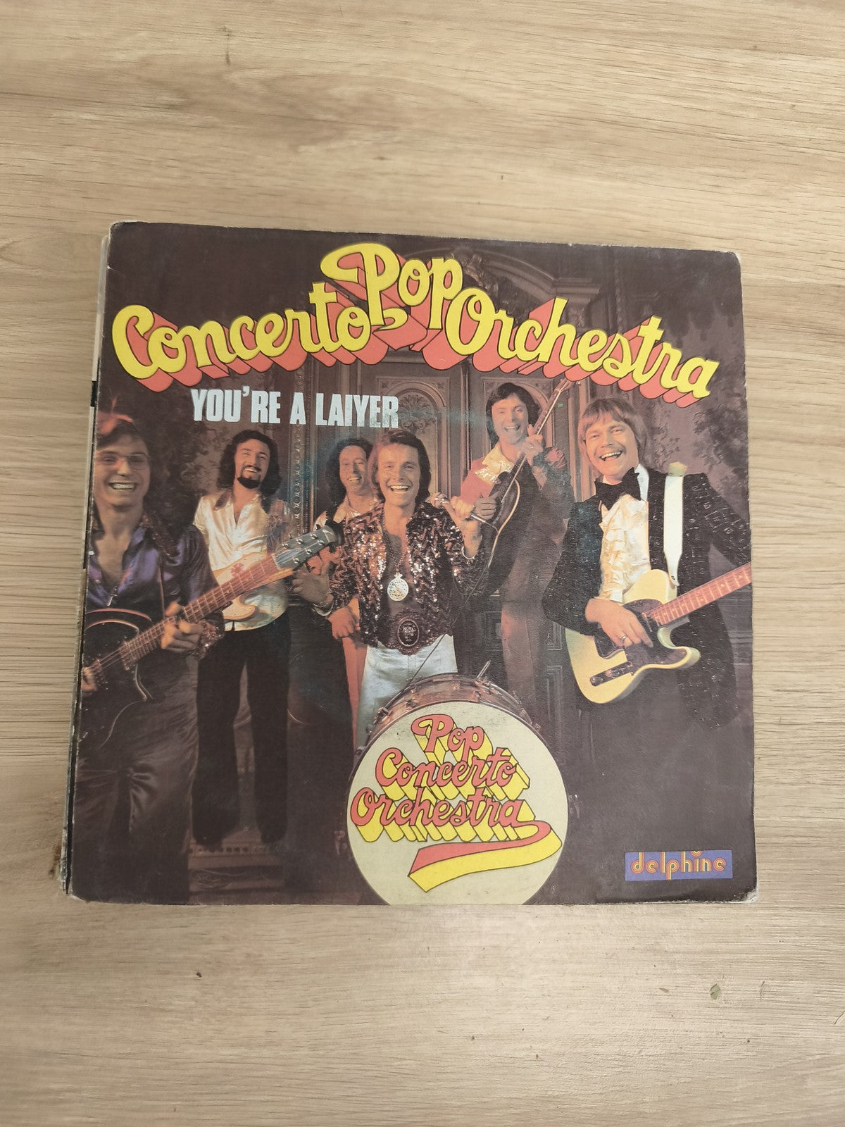 Vinyle 45 tours Pop Concerto Orchestra "You're a Layer" pochette couleur Delphin
