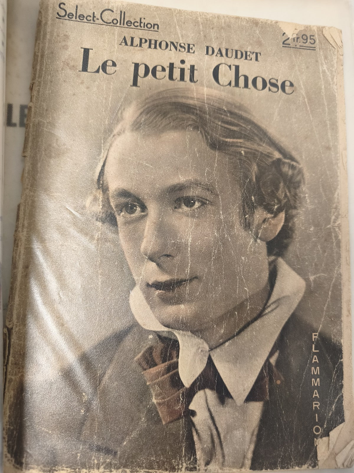 Ancien livre Le petit Chose Alphonse Daudet Flammarion couverture illustrée