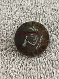 Pin's vintage PPS Achiever rond, illustration visage, badge ancien (Ref 1)
