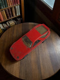 Voiture miniature Burago vintage rouge ancien modèle état à restaurer