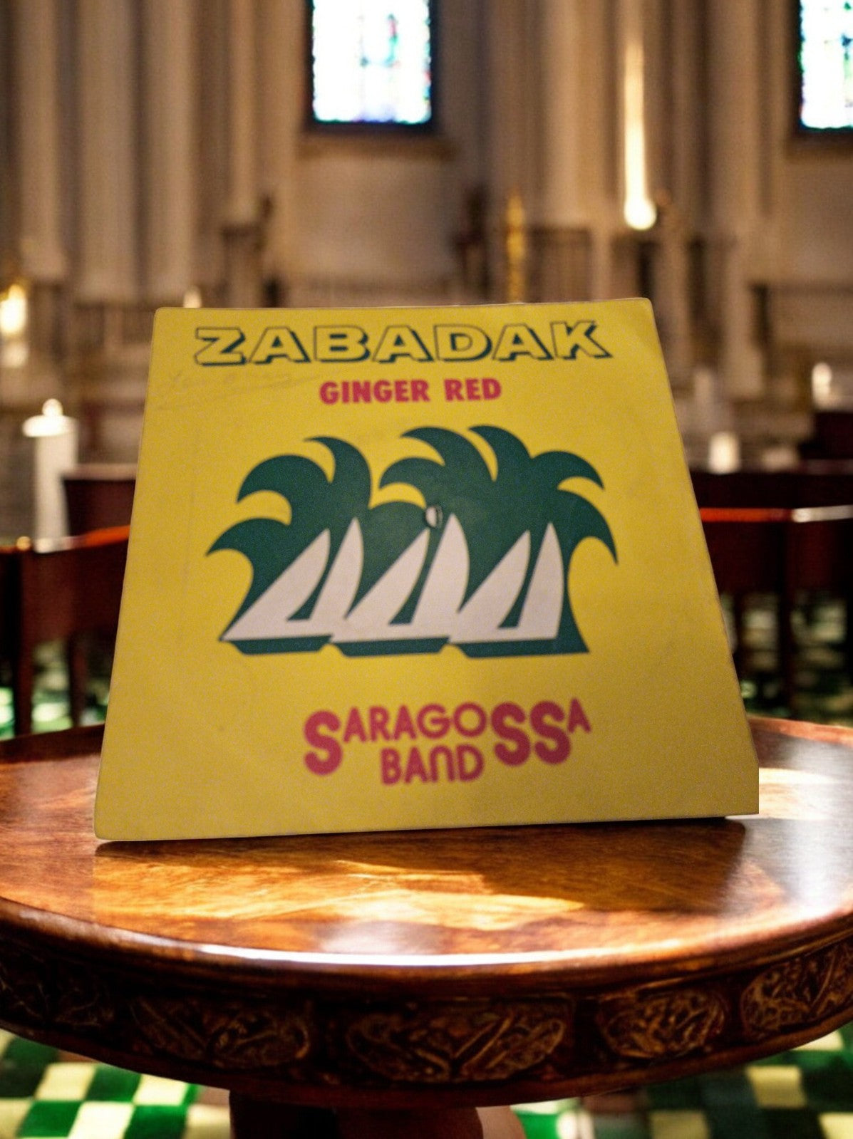 Vinyle 45 tours Saragossa Band Zabadak pochette jaune pop