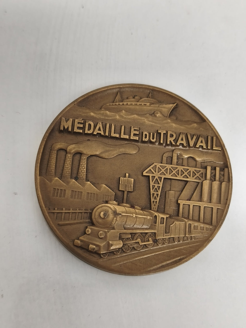 Médaille du Travail Industries Métallurgiques BdR 1952 G. BERARD bronze